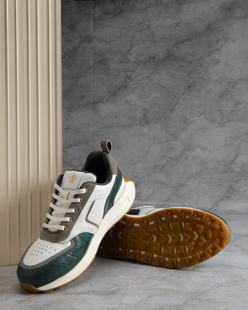 VVID Croco Leather Sneakers - Stylish and Unique Footwear