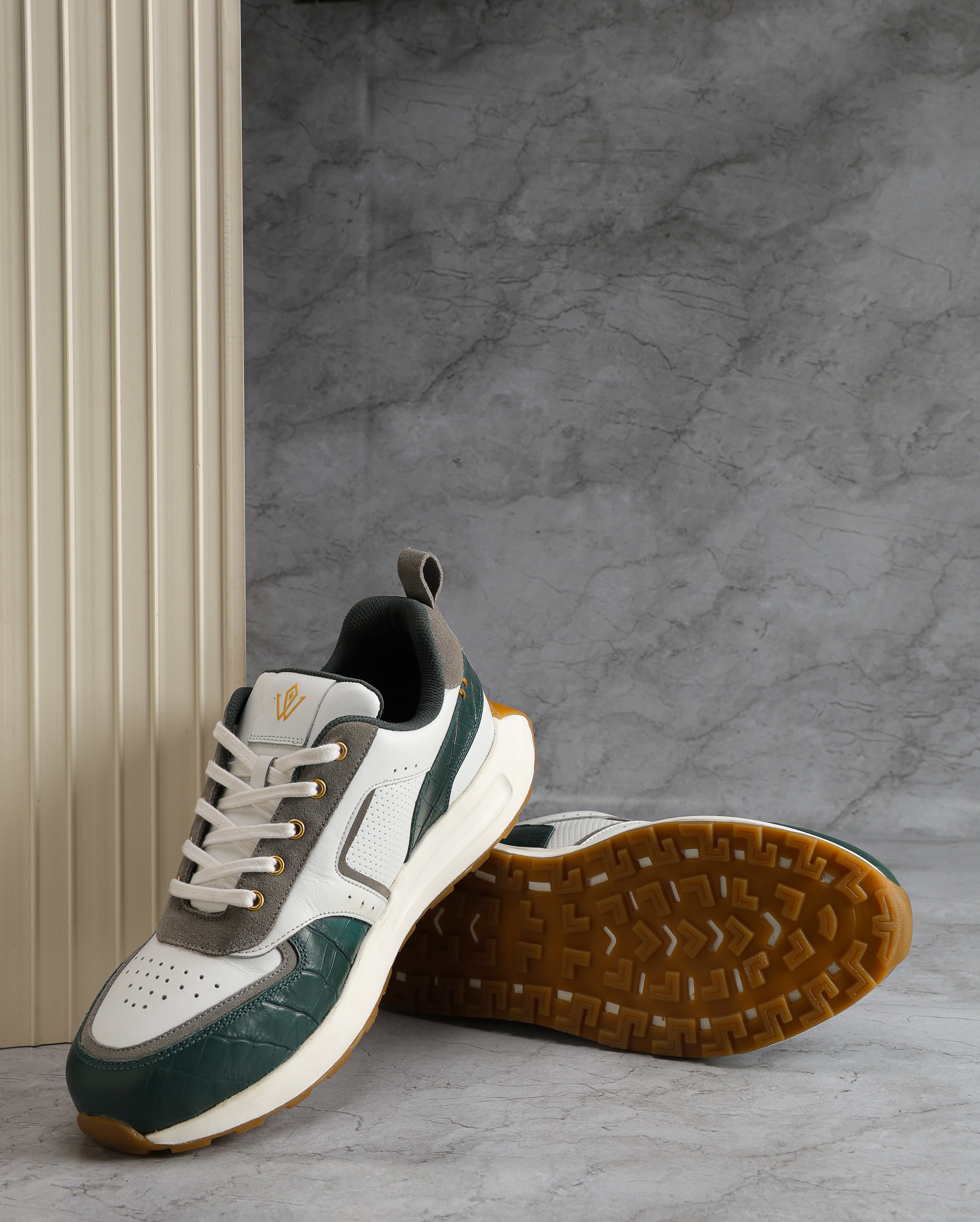 VVID Croco Leather Sneakers - Stylish and Unique Footwear