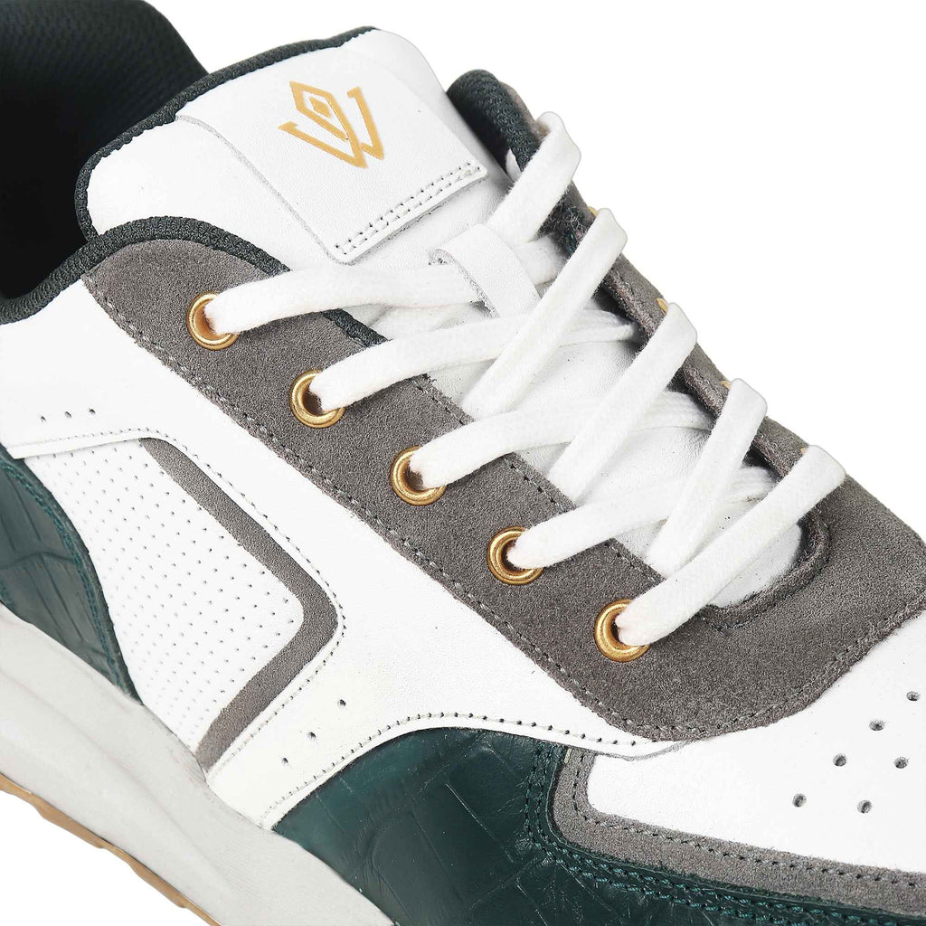 VVID Croco Leather Sneakers - Stylish and Unique Footwear