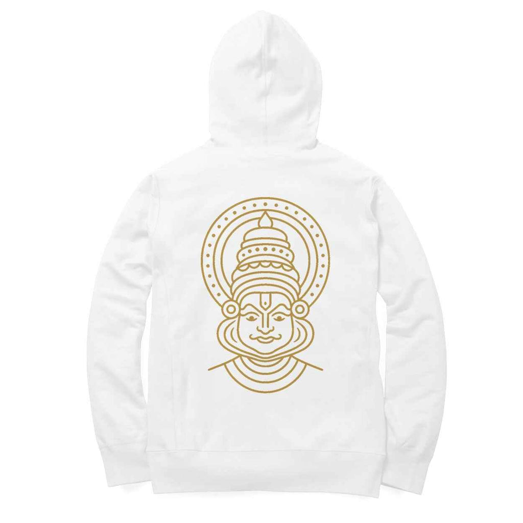 VVID Essentials – Kerala Kathakali Gold Line Art Oversized Hoodie