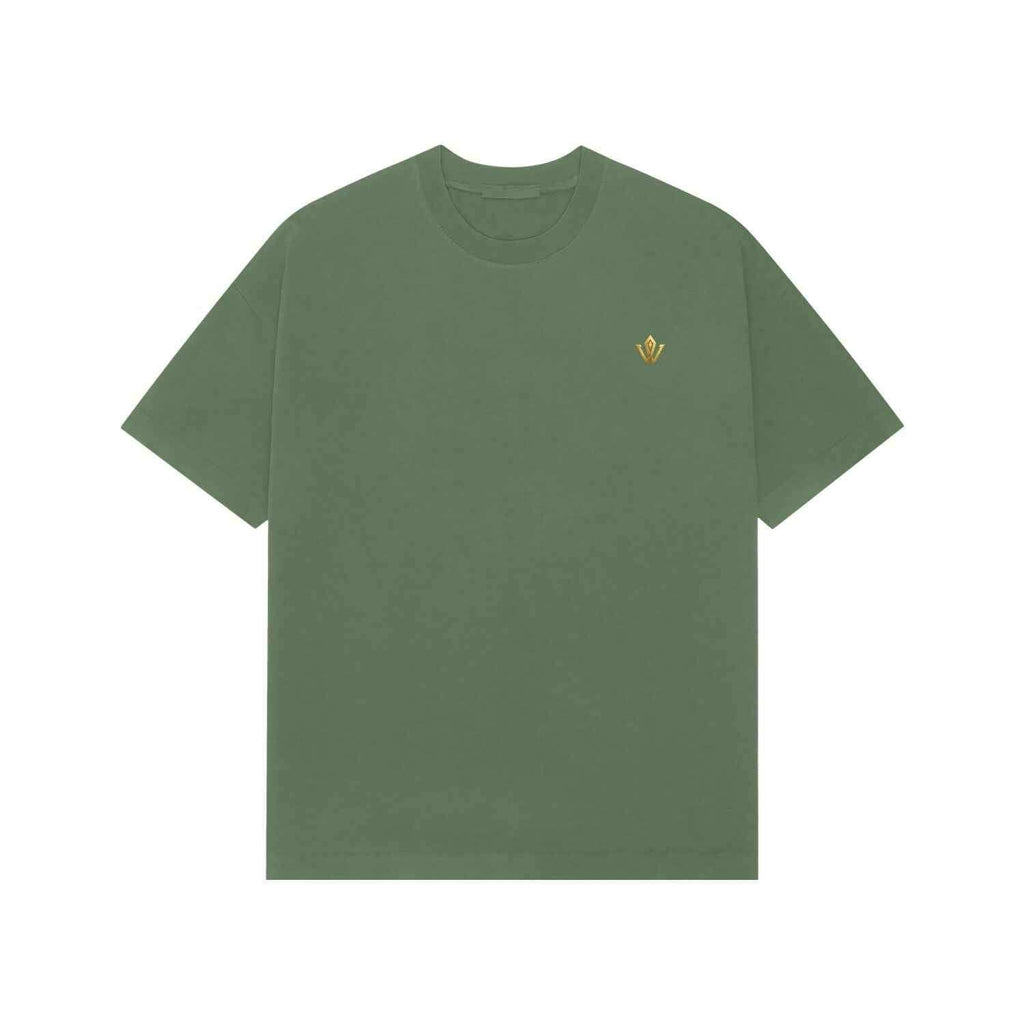 VVID Essentials - Sacred Geometry Gold Oversized T-Shirt